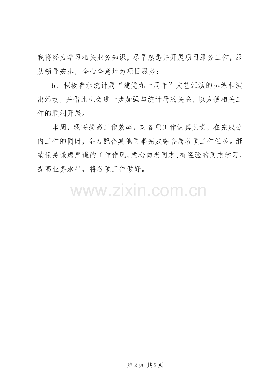 一周的个人工作计划.docx_第2页