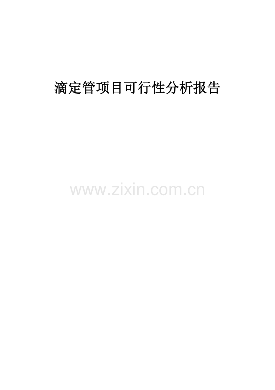 滴定管项目可行性分析报告.docx_第1页