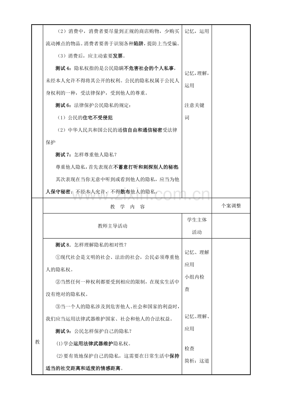 八年级政治下册 期末复习教案（34、35课时） 苏教版.doc_第2页