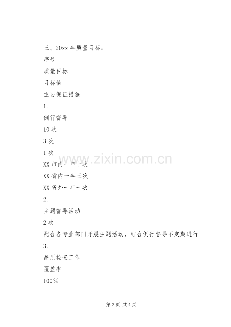 XX公司品管部计划.docx_第2页