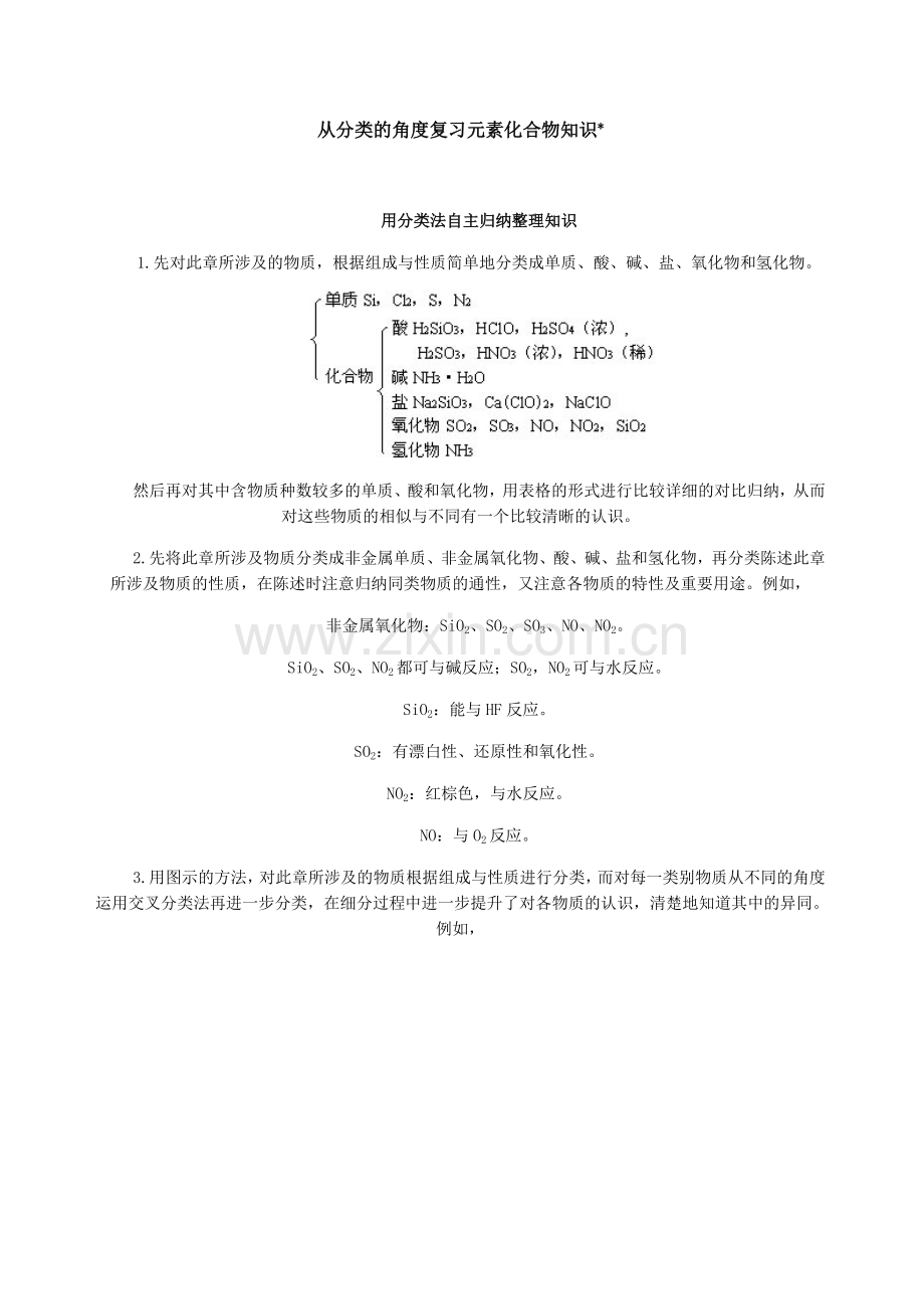 从分类的角度复习元素化合物知识.doc_第1页