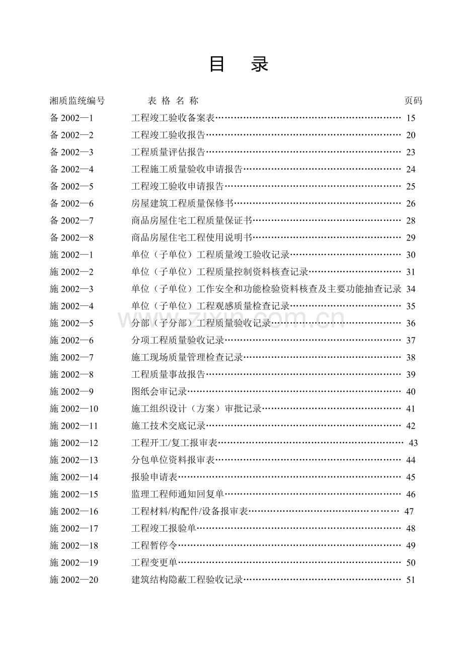 (湖南省建设厅)湘质监统编资料(全套表格).doc_第2页