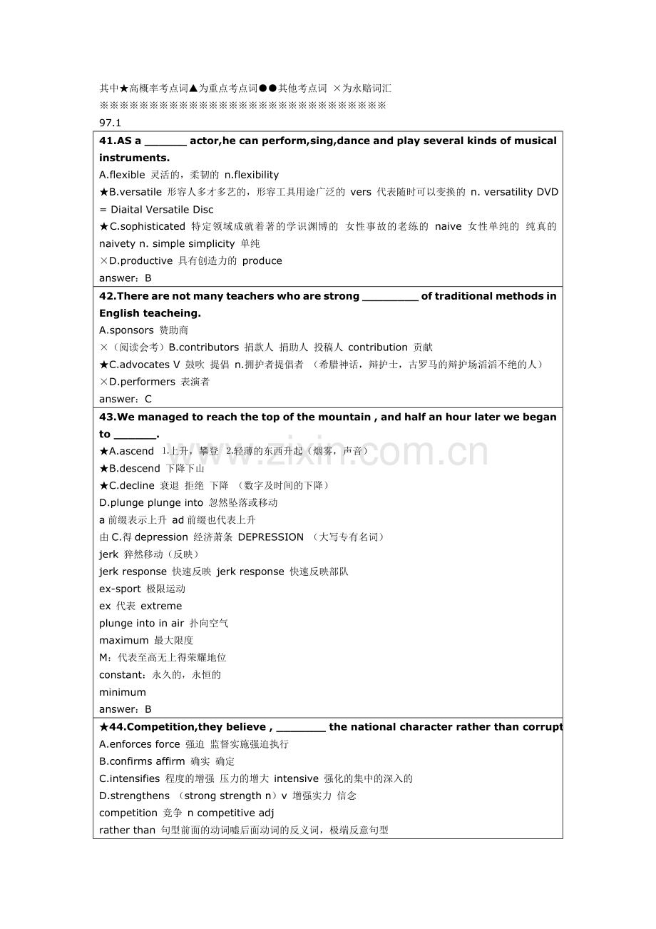 新东方张亚哲六级词汇笔记.doc_第1页