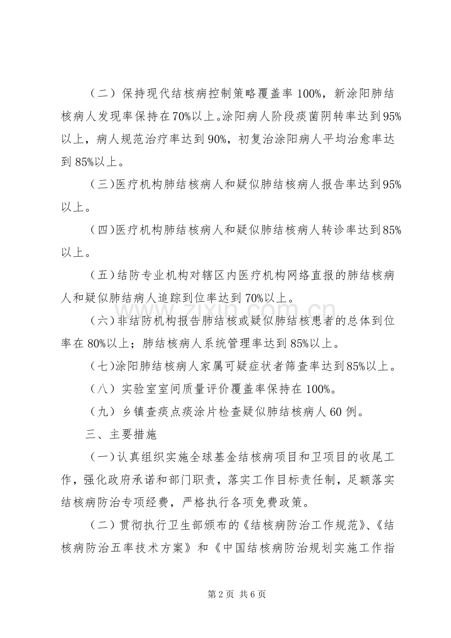 县结核病防治工作计划_1 .docx_第2页
