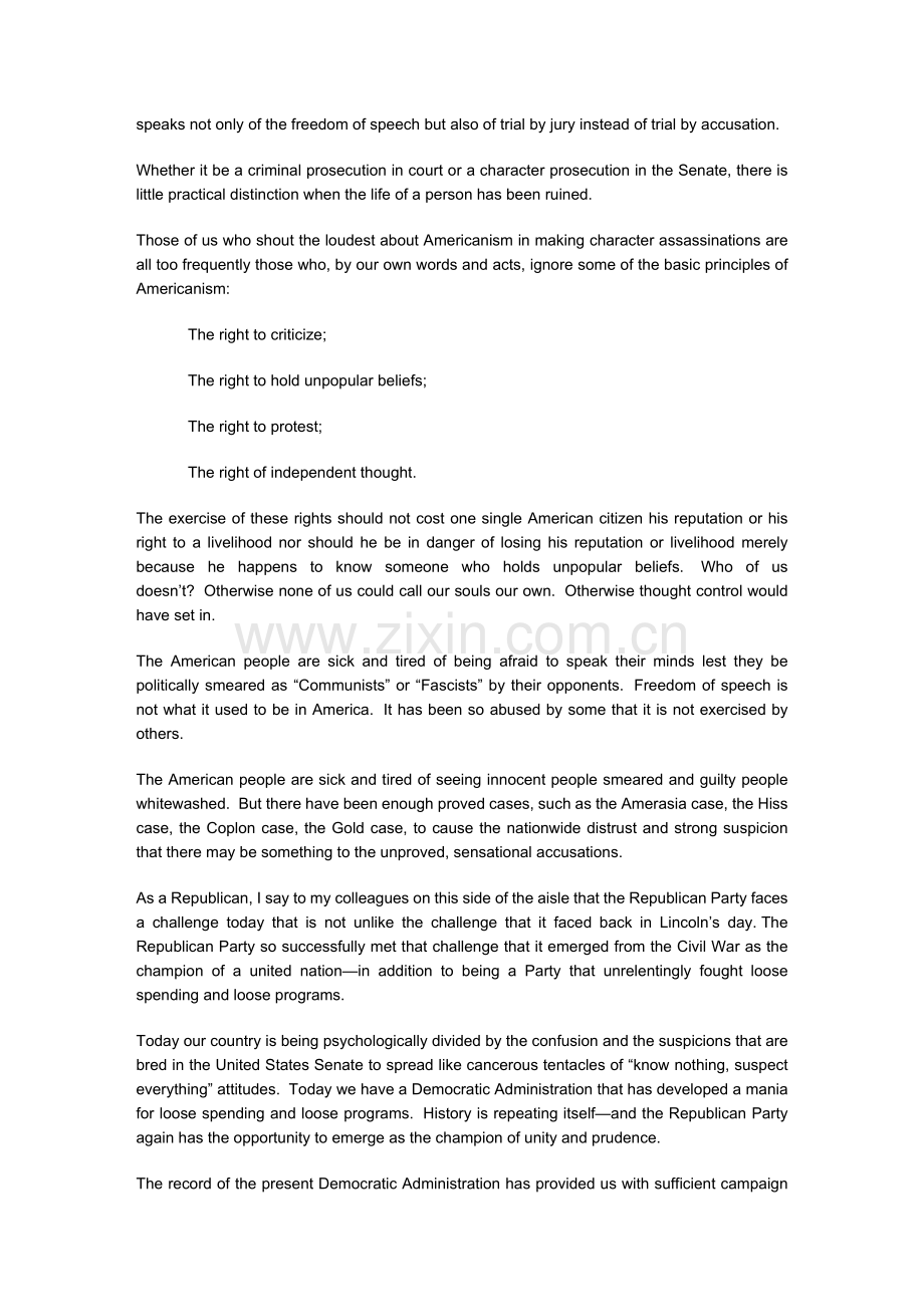 经典英文演讲100篇41-DeclarationofConscience.doc_第2页