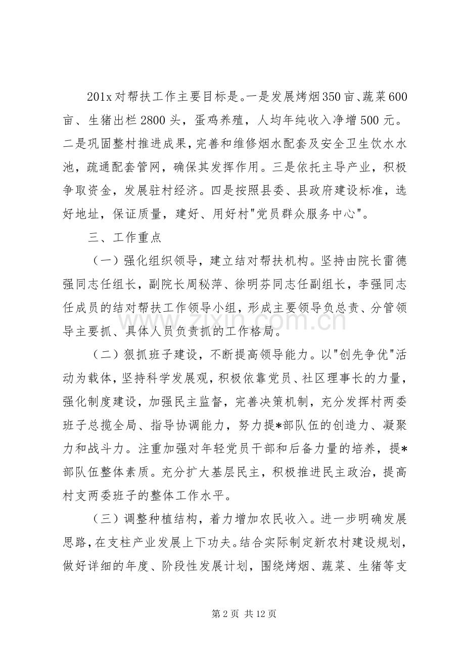 20XX年精准扶贫个人帮扶工作计划XX年度帮扶工作计划.docx_第2页