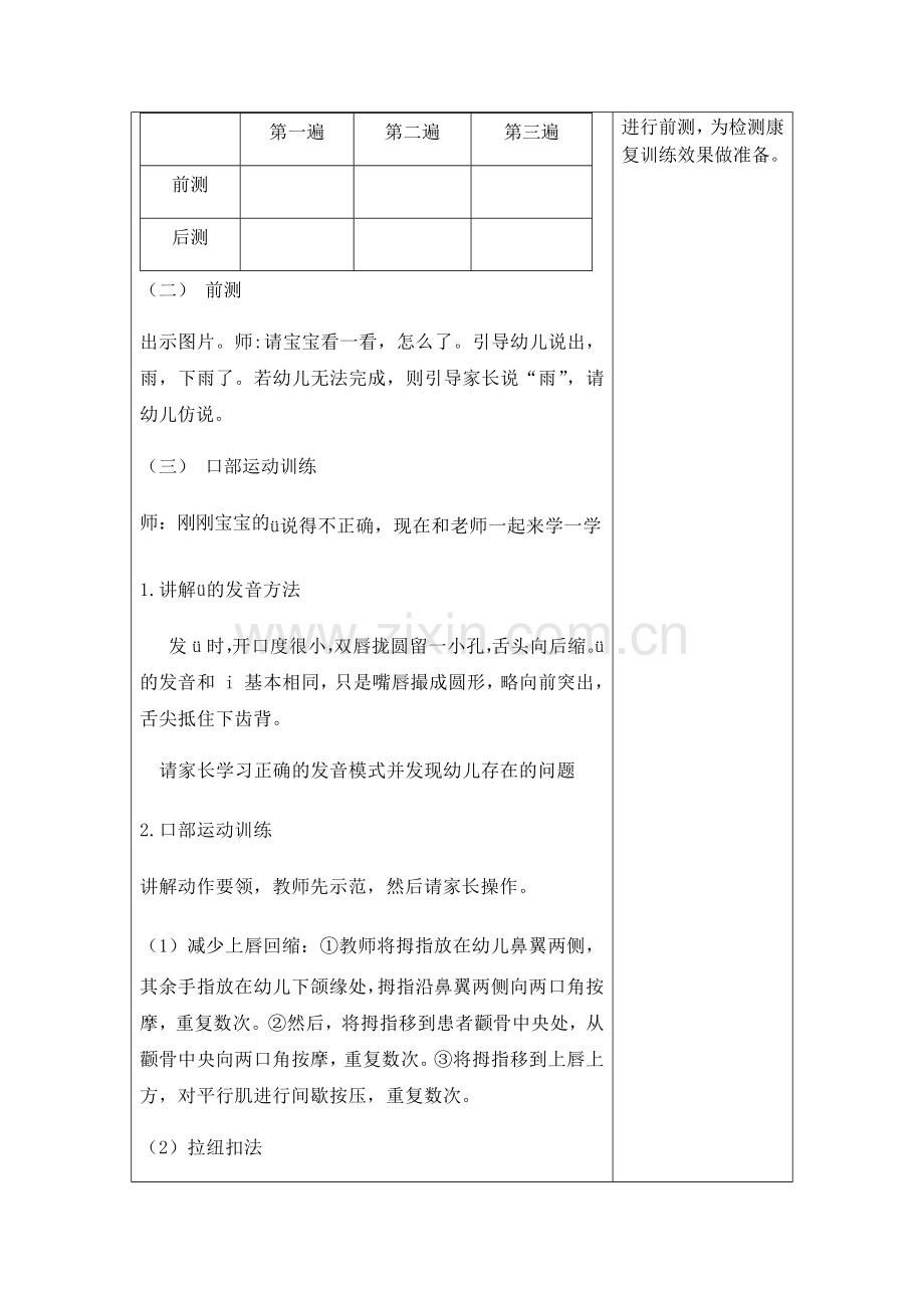 (部编)人教2011课标版一年级上册大雨和小雨-ü的构音语音训练.docx_第2页