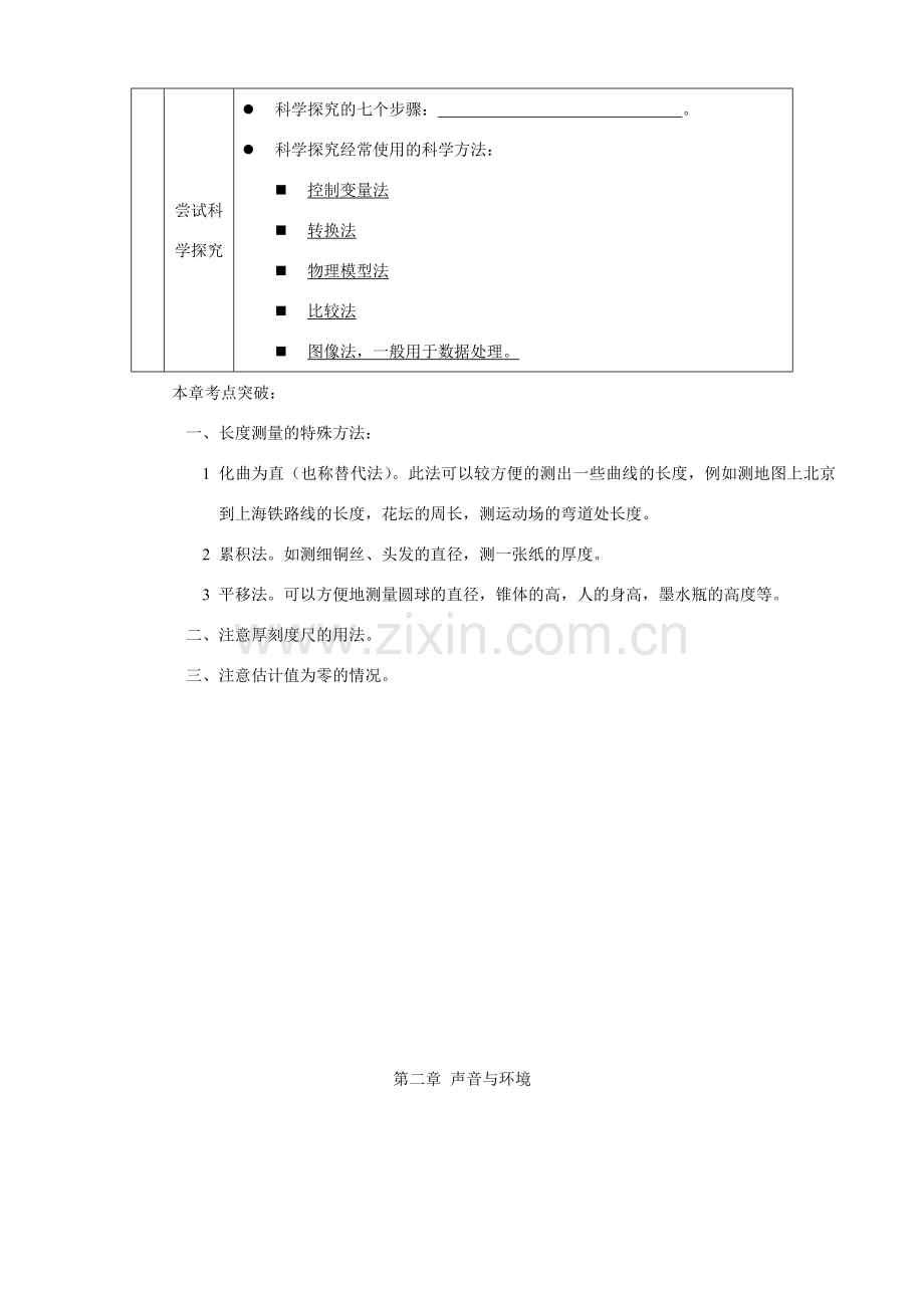初中物理全册 知识点表格总结 粤沪版.doc_第2页