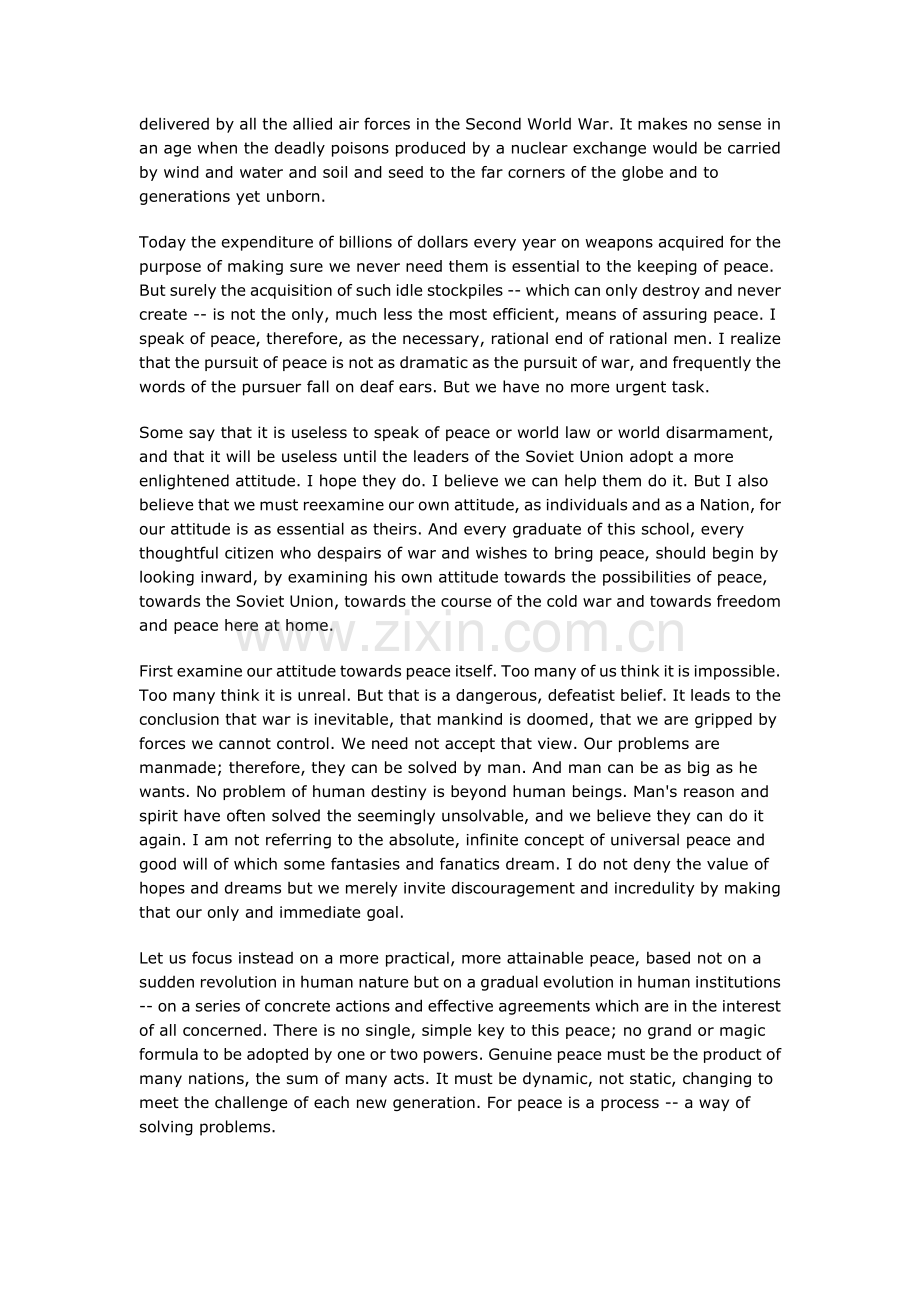 经典英文演讲100篇37-AmericanUniversityCommencementAddress.doc_第2页