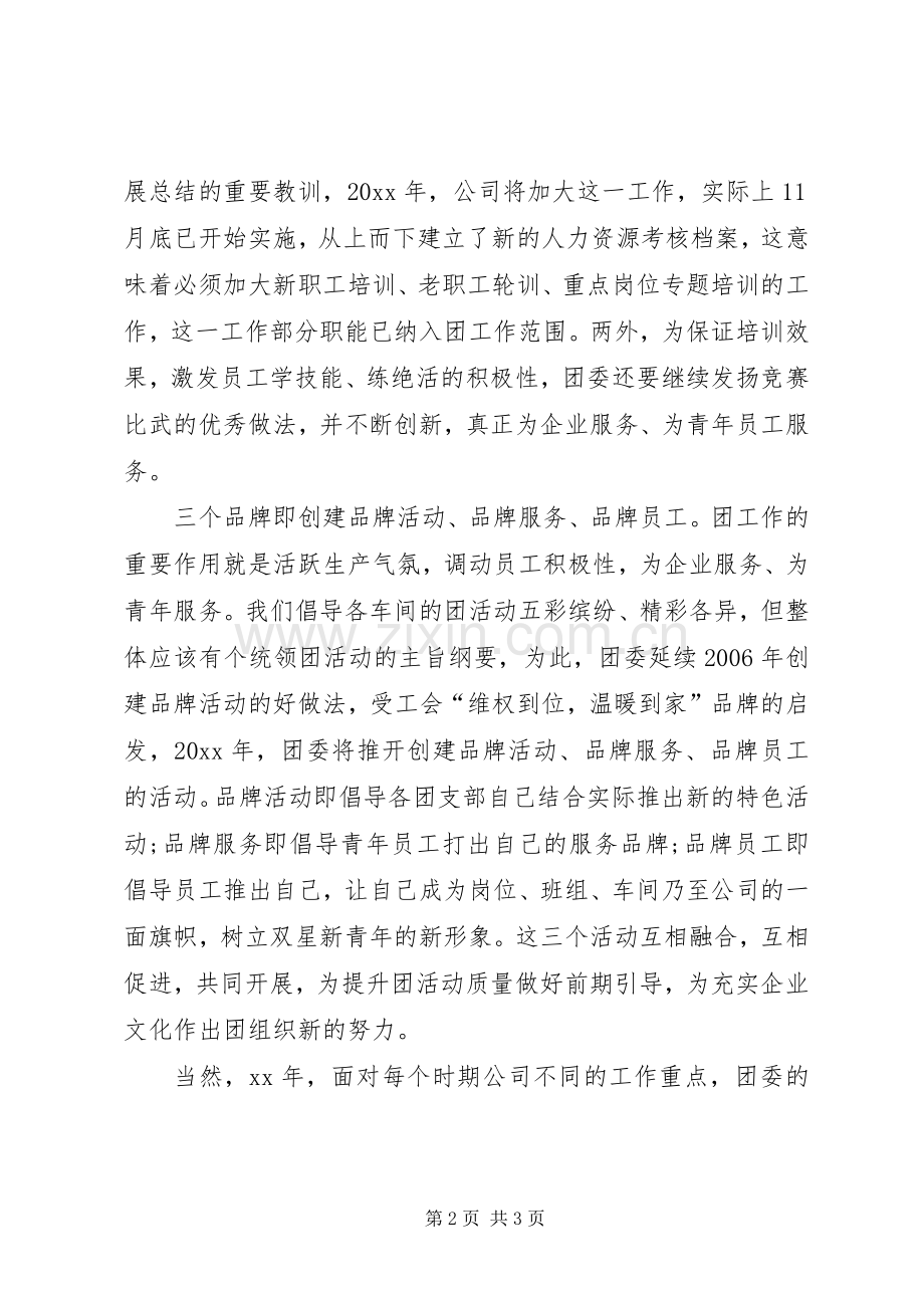 公司团委的年度工作计划.docx_第2页