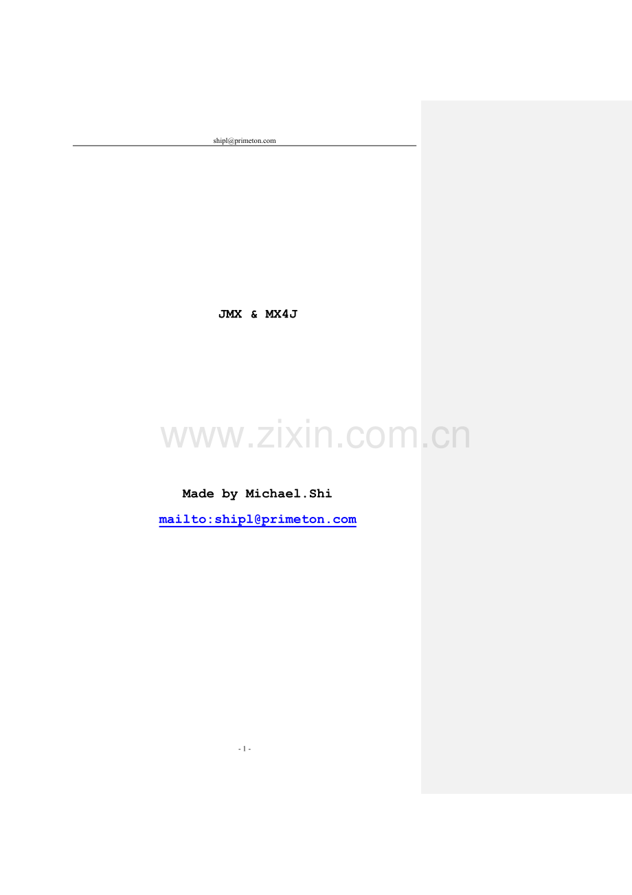 JMX&MX4J.doc_第1页