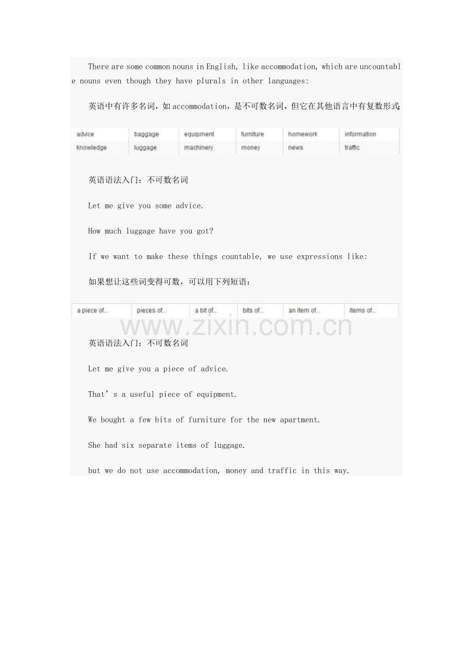 小学英语语法入门之不可数名词.doc_第2页