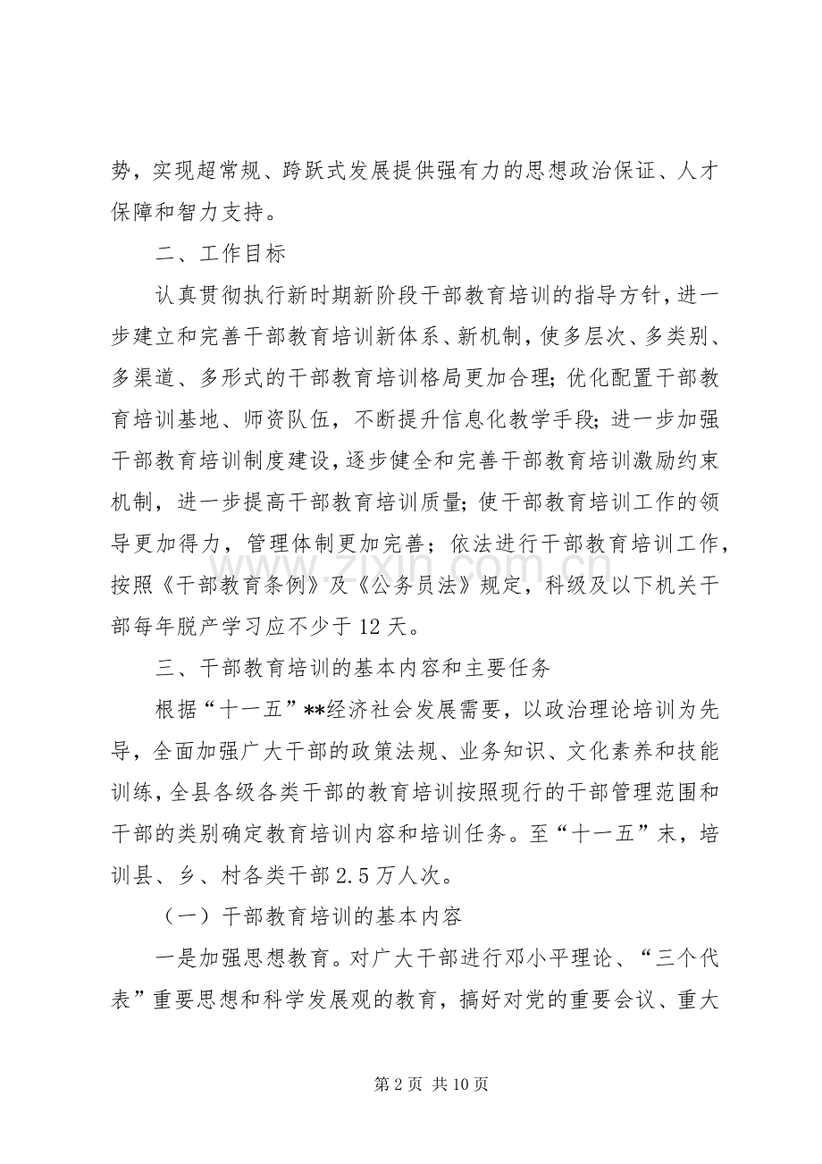 干部教育培训计划 .docx_第2页