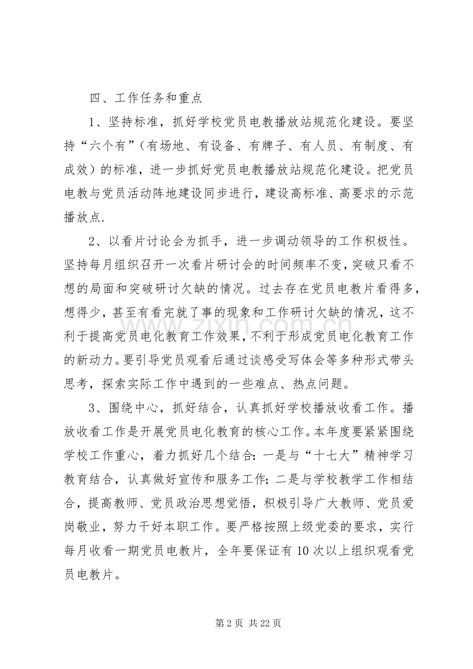 XX年党员电教工作计划.docx_第2页