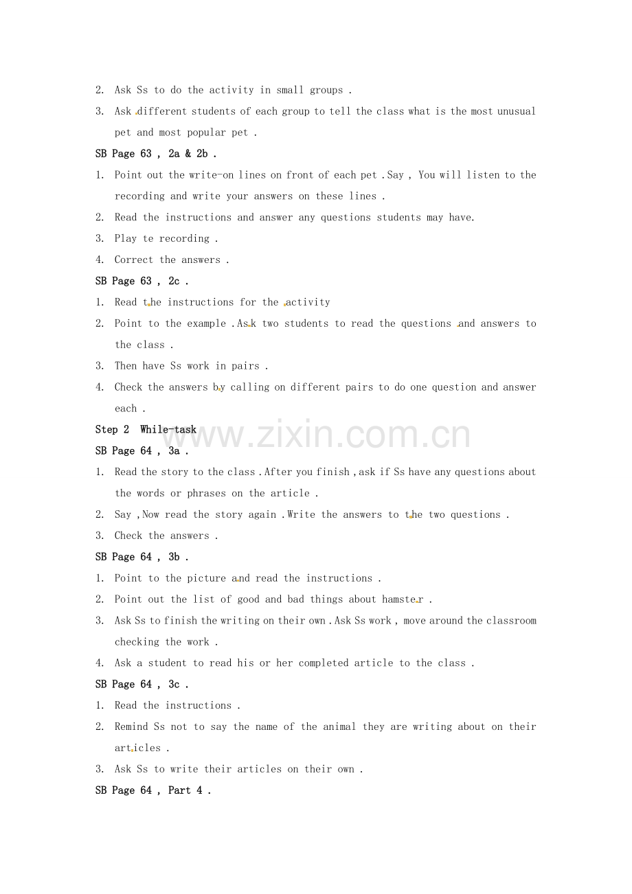 云南省丽江市永北镇中学八年级英语下册《Unit 8 why don’t you get her a scarf Period 3》教案 人教新目标版.doc_第2页