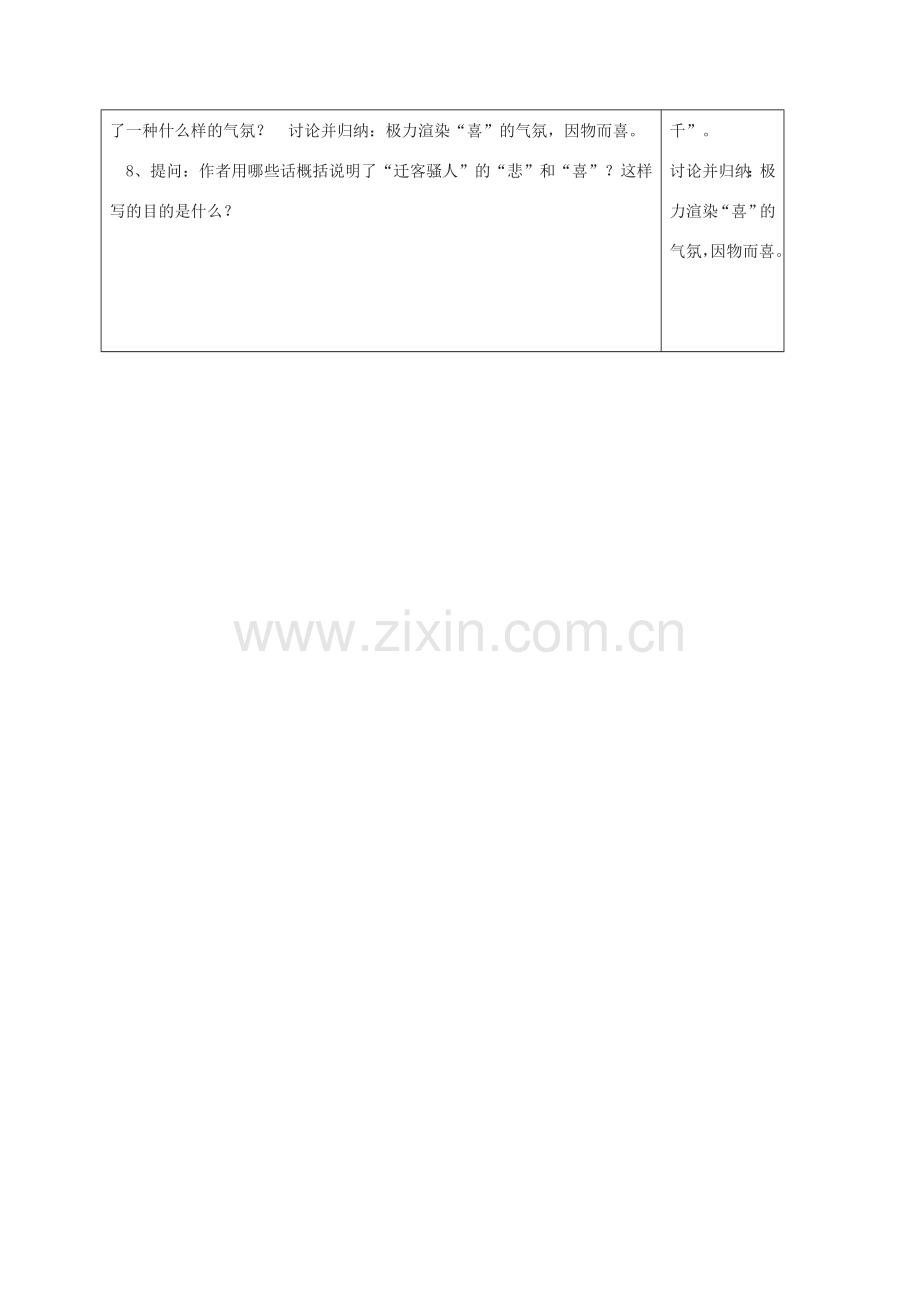 山东省郯城县八年级语文下册 第六单元 第27课 岳阳楼记教案2 新人教版-新人教版初中八年级下册语文教案.doc_第2页
