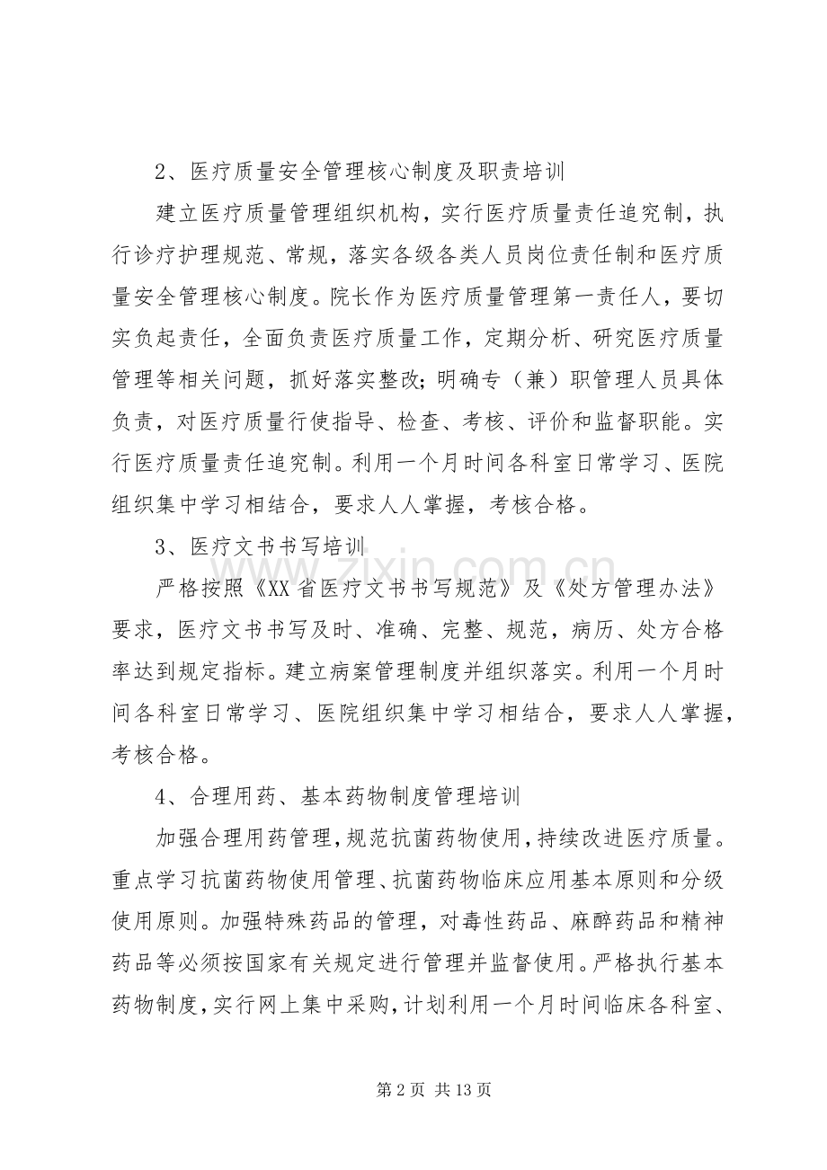 XX县区海都医院XX年XX年度管理年活动培训计划.docx_第2页