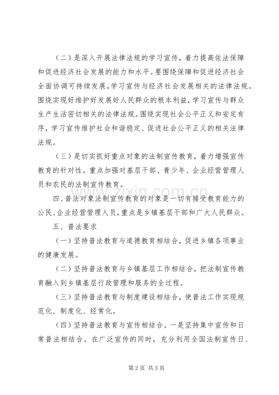 XX年司法所普法工作计划.docx_第2页
