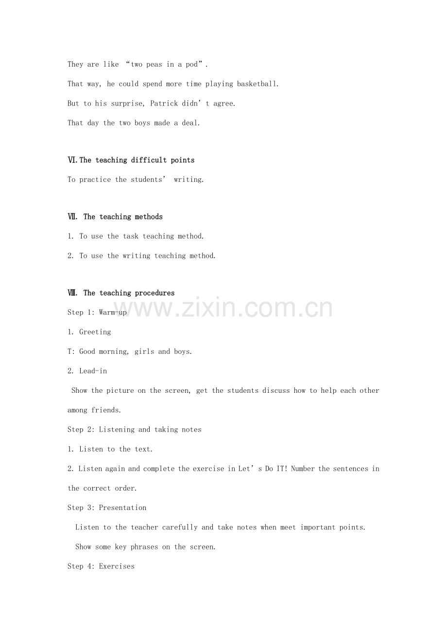 八年级英语上册 Unit 1 Me and My Class Lesson 4 Best Friends教案 （新版）冀教版-（新版）冀教版初中八年级上册英语教案.doc_第2页