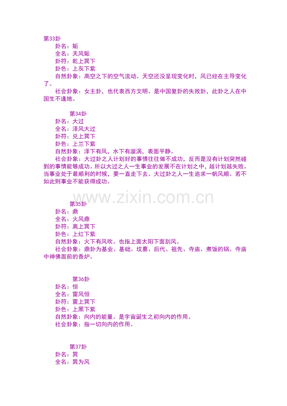 八卦卦象之巽宫八卦.doc_第1页