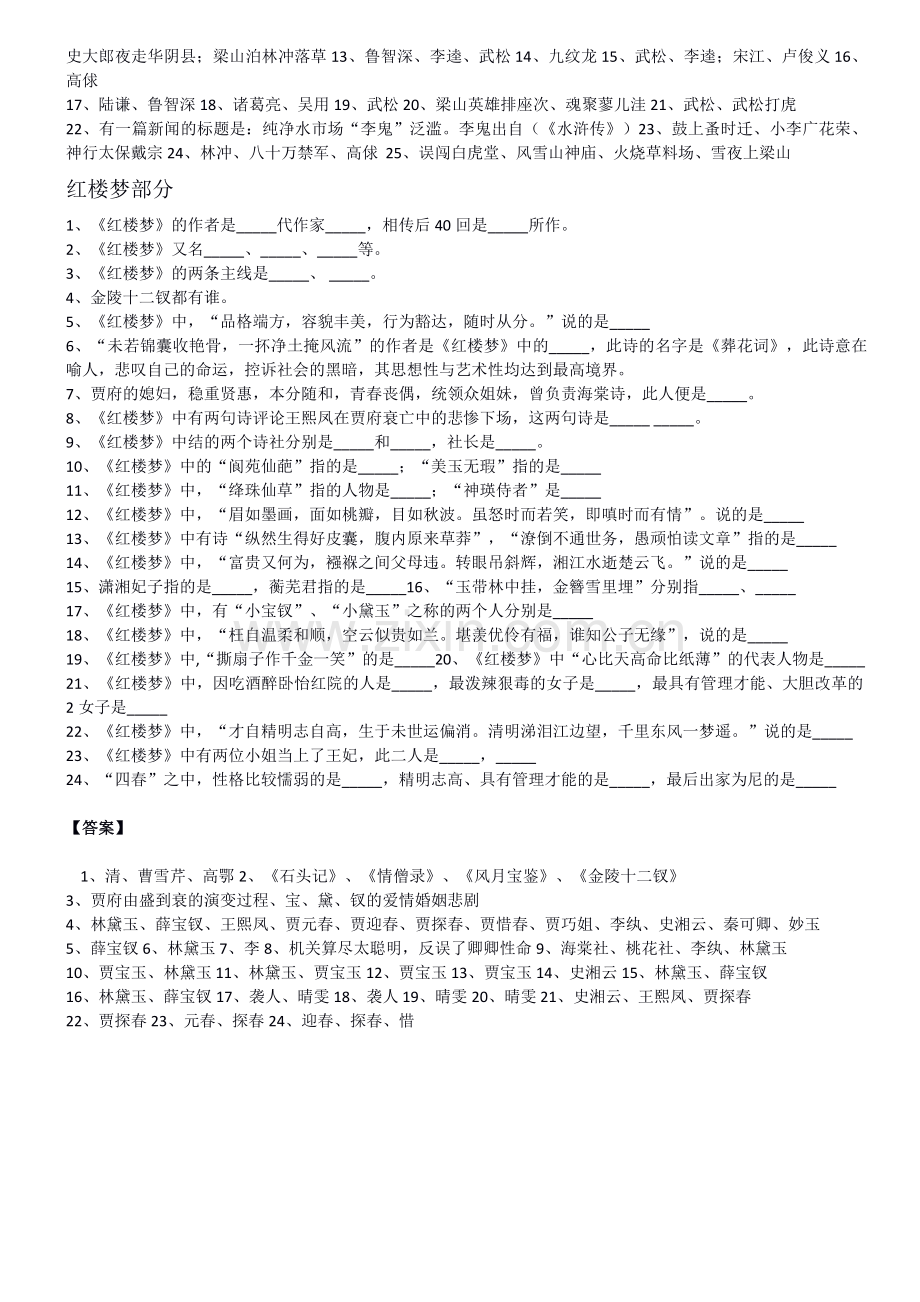 四大名著文学常识100题.docx_第2页