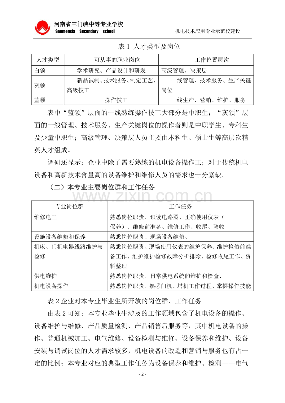 中等职业学校机电专业人才需求分析.doc_第2页