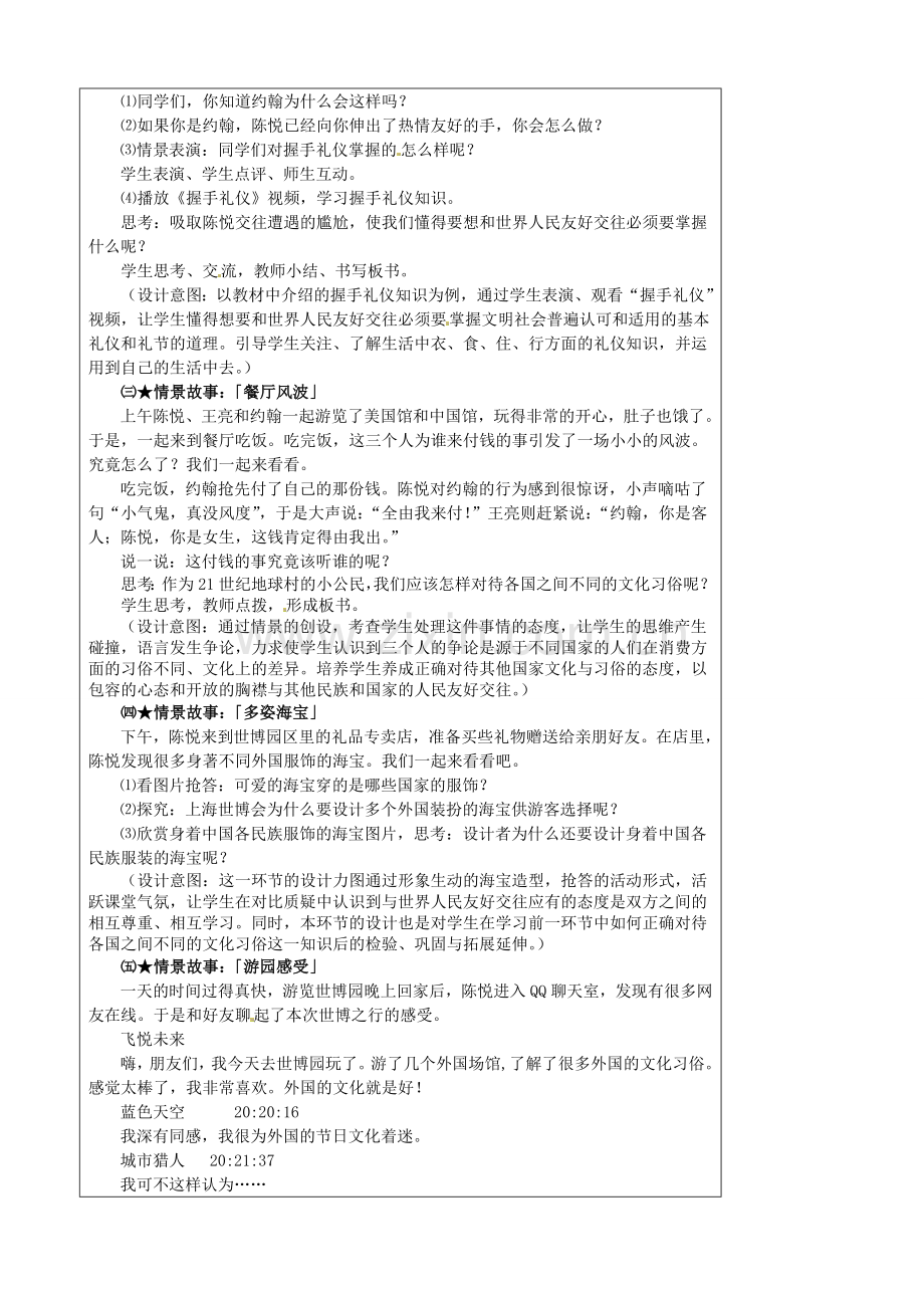 江苏省太仓市第二中学七年级政治上册《第十课 第二框 相互尊重 促进交往》教案 苏教版.doc_第2页