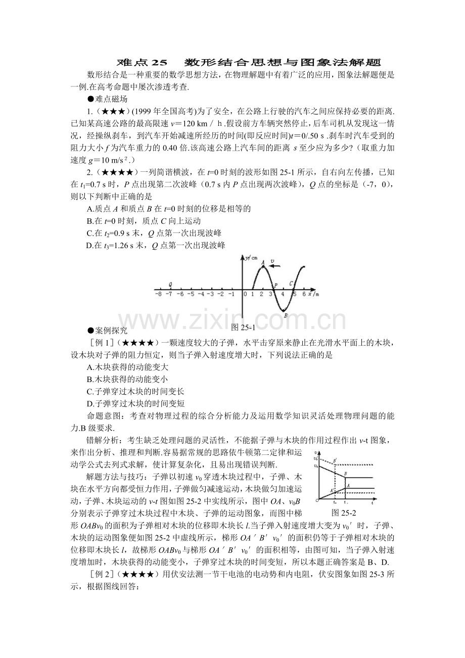 难点25数形结合思想与图象法解题.doc_第1页
