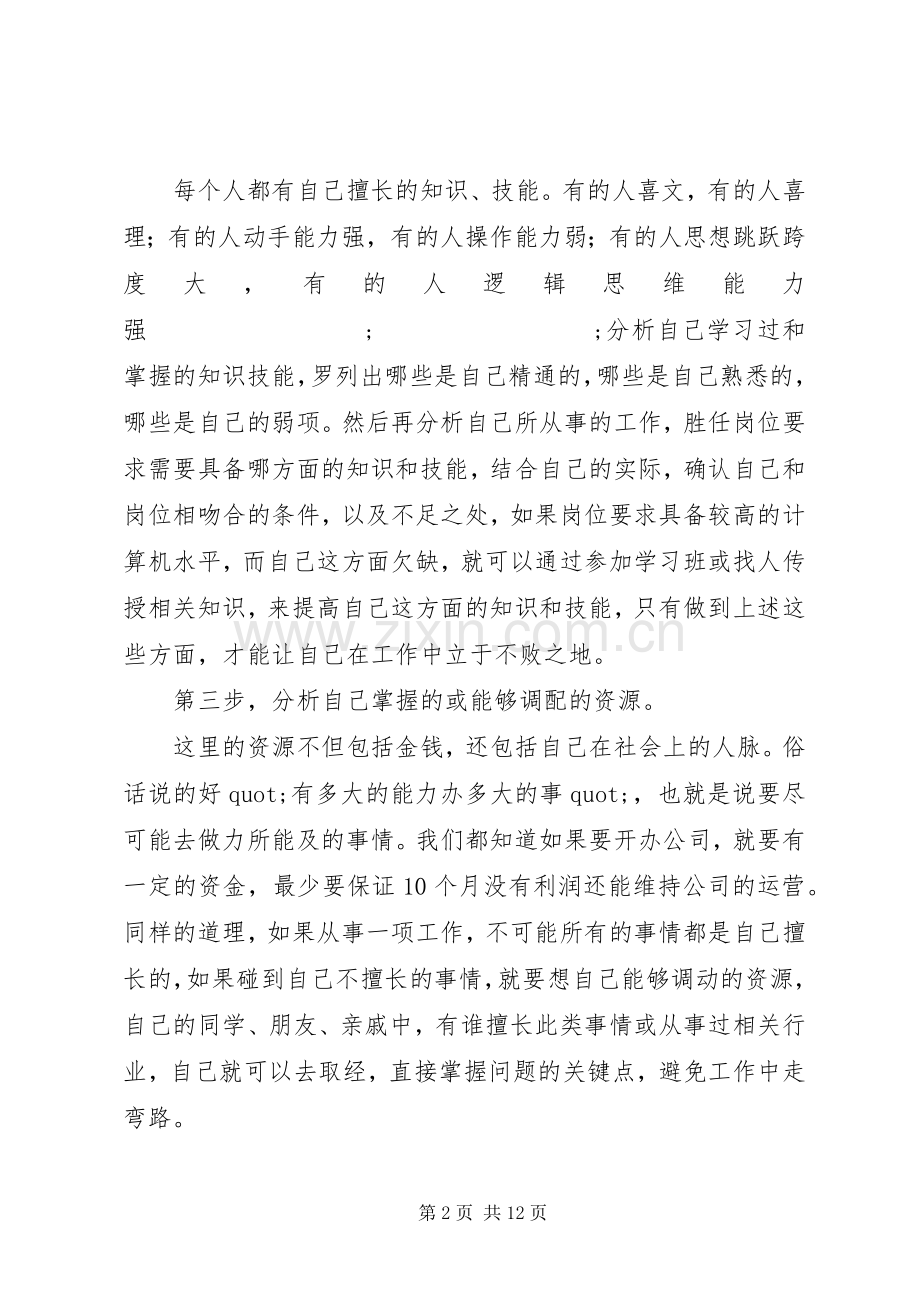 20XX年个人职业发展规划范文大全.docx_第2页