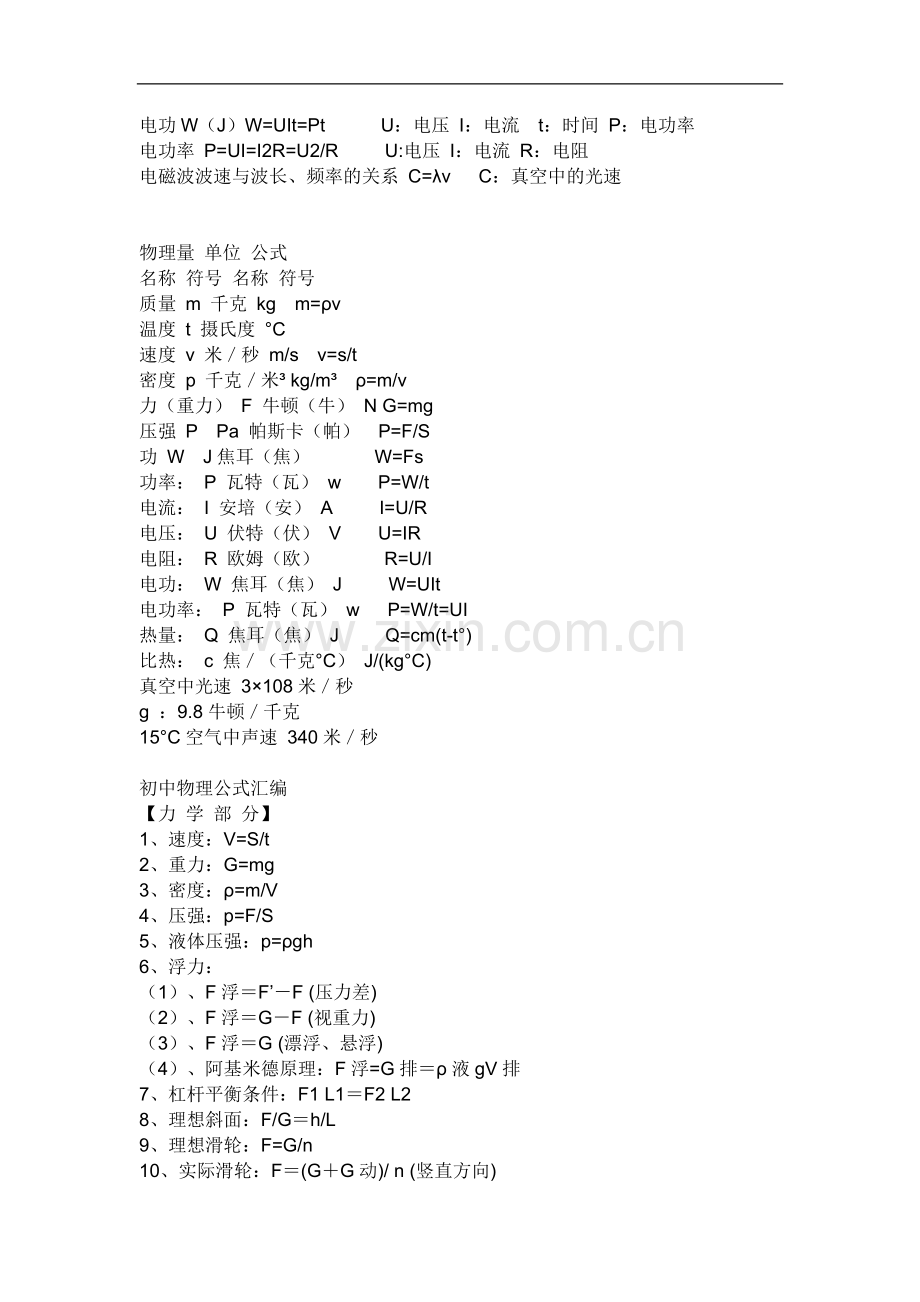 初中物理公式..doc_第2页