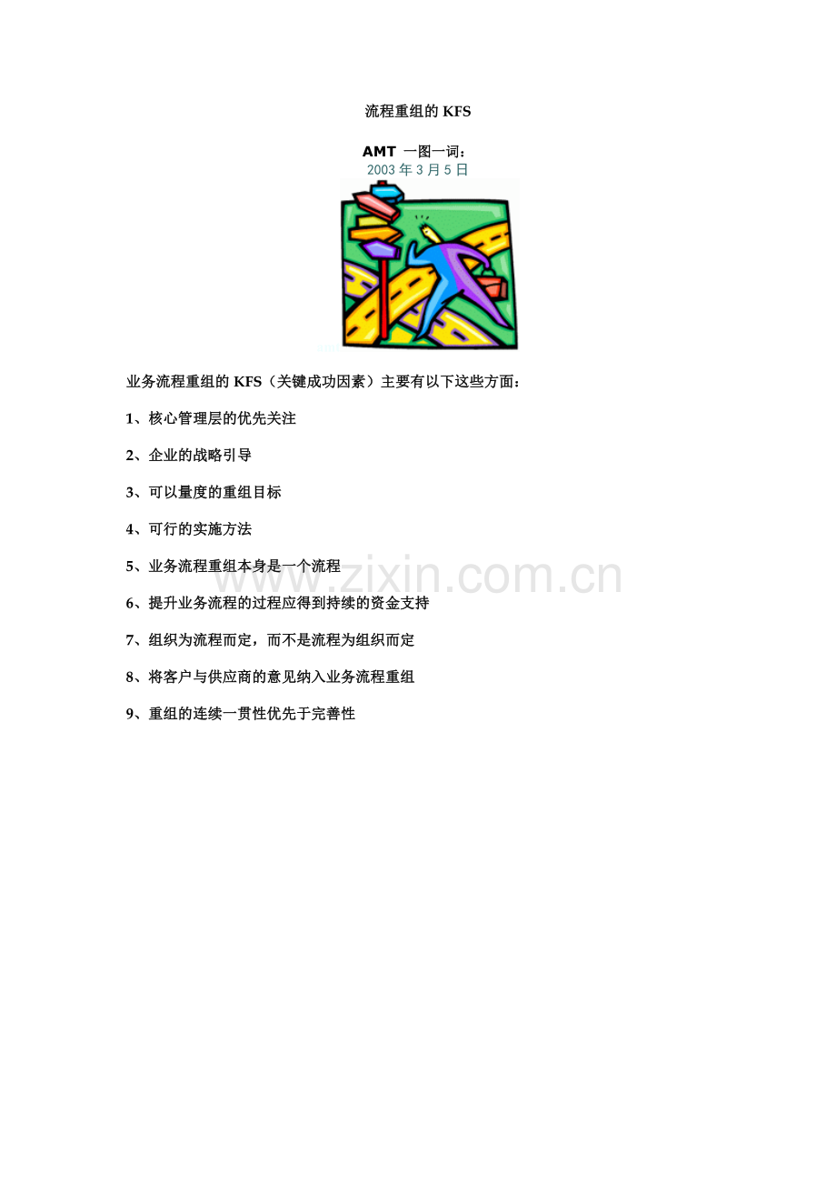 流程重组的KFS.doc_第1页