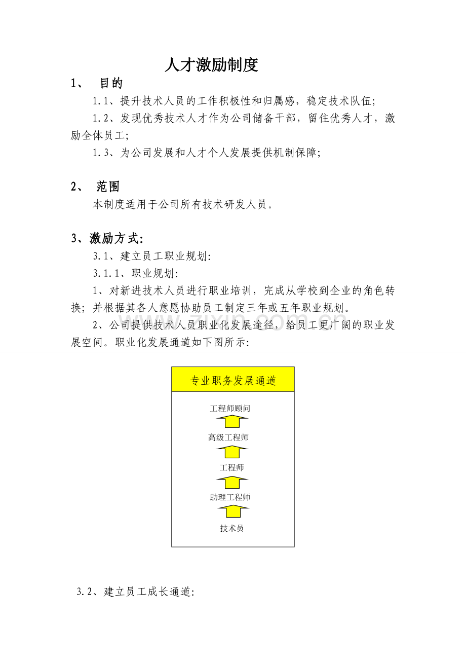 人才激励制度.doc_第1页