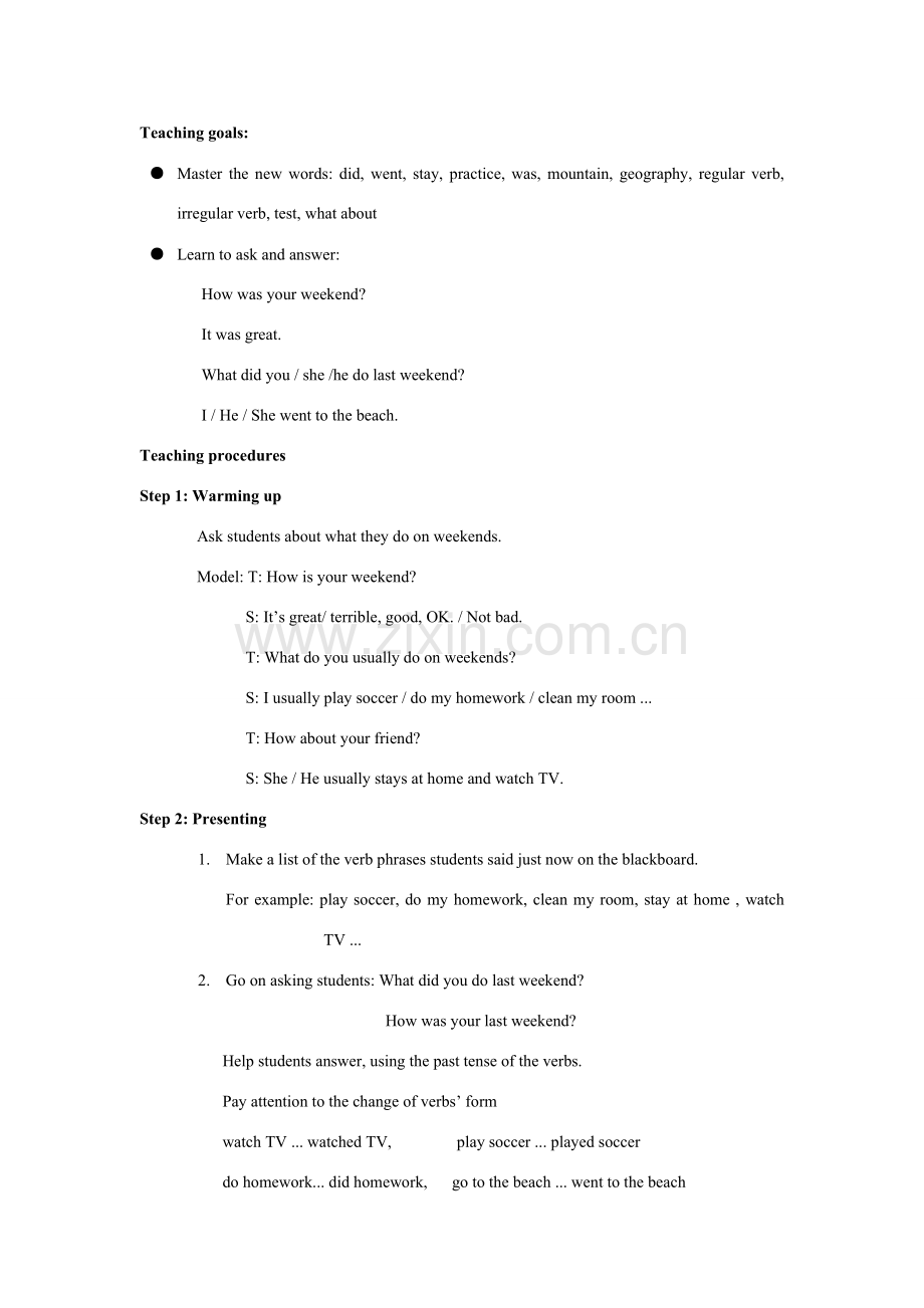 七年级下英语 Unit 9 教案人教版.doc_第2页