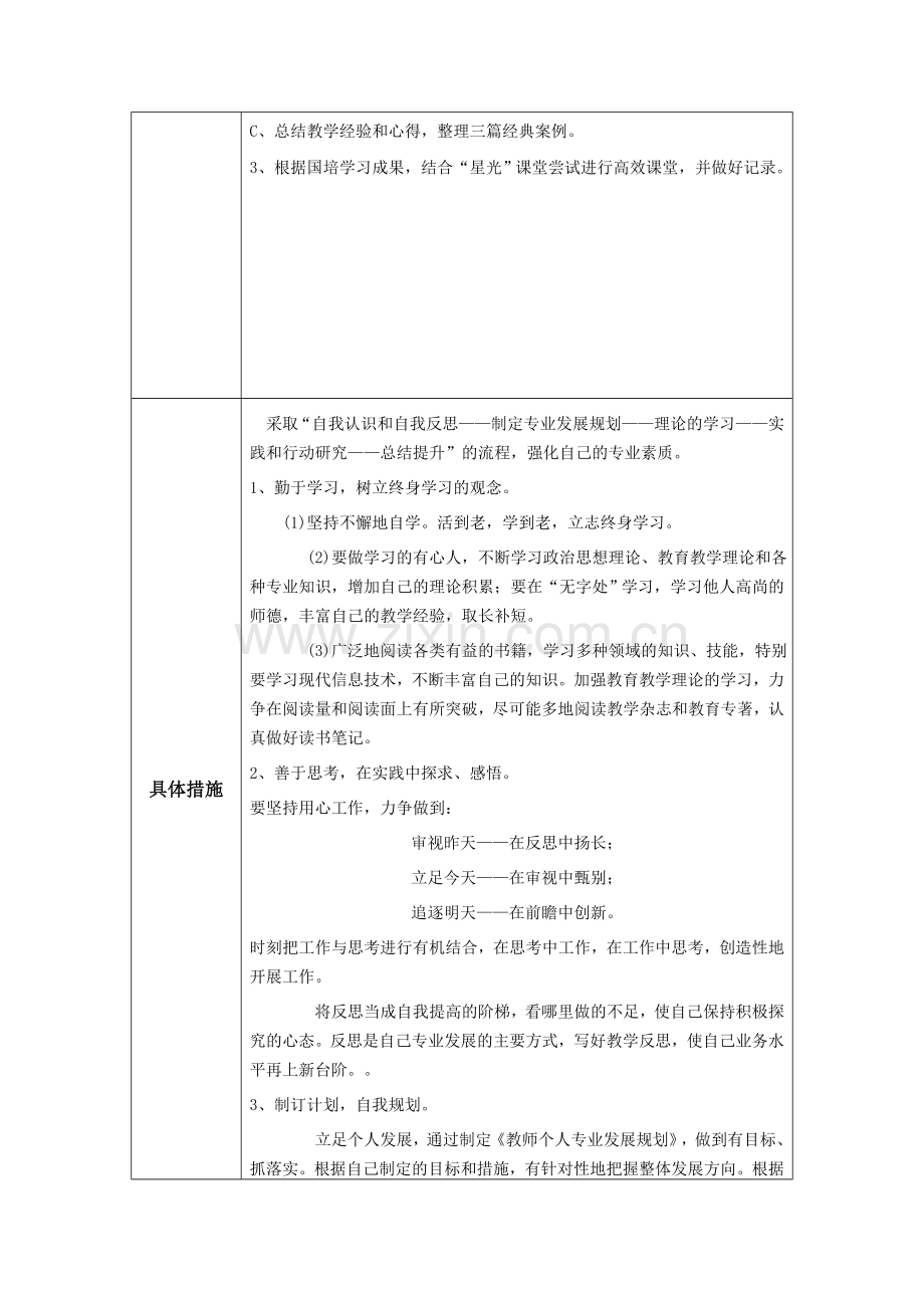 个人专业发展规划2014.doc_第2页