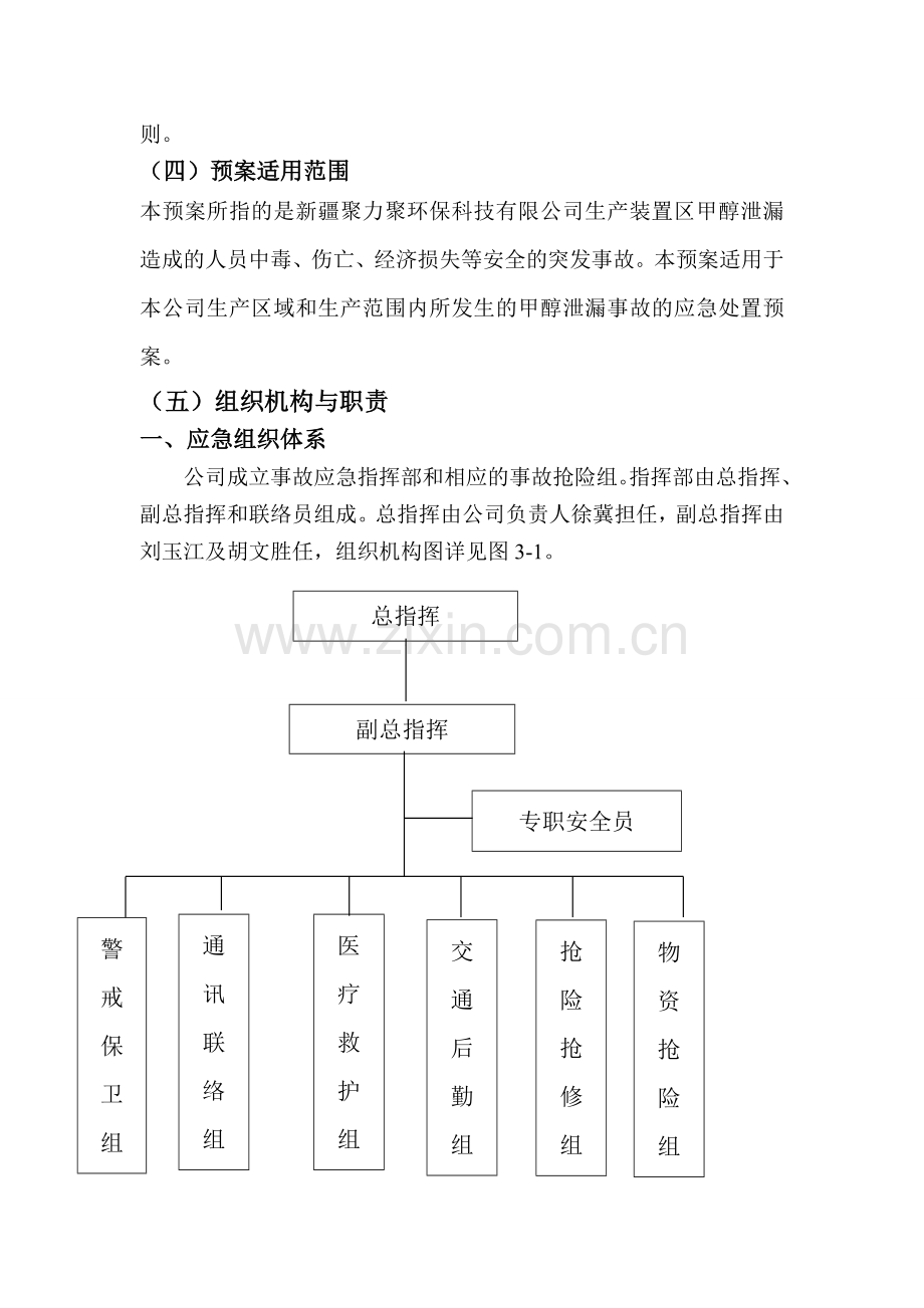 甲醇泄漏事故应急预案.doc_第2页