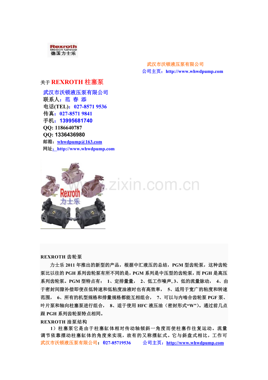 力士乐齿轮泵.doc_第1页