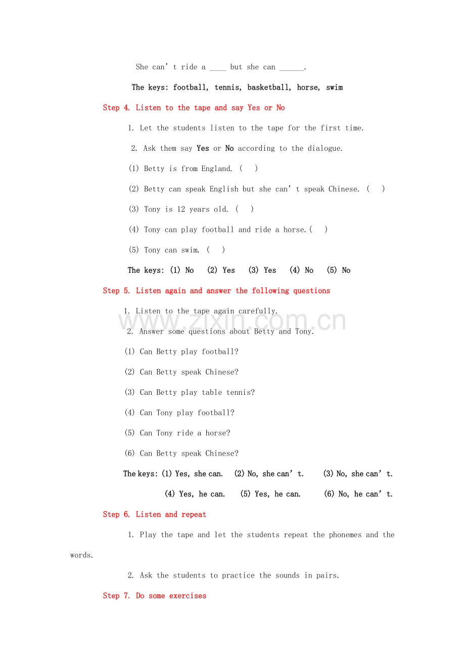 七年级英语上册 Module 2《Memy parents and my friends》教案 外研版.doc_第2页
