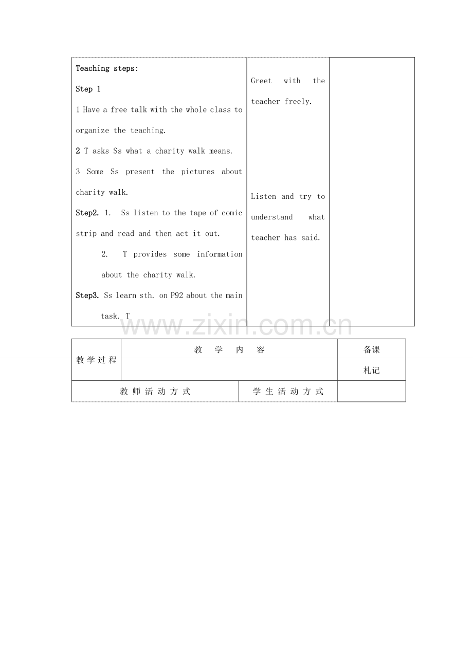 江苏省淮北中学八年级英语下册 Unit 6charity walk教案 牛津译林版.doc_第2页