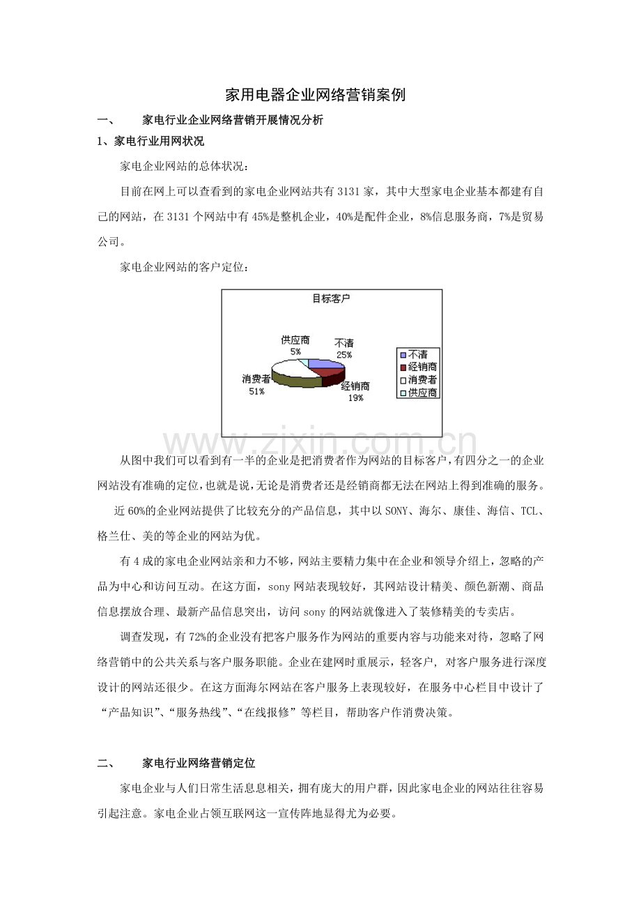 家用电器企业网络营销案例.doc_第1页
