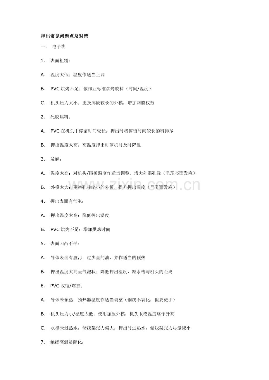 押出常见问题与解决方法.doc_第1页