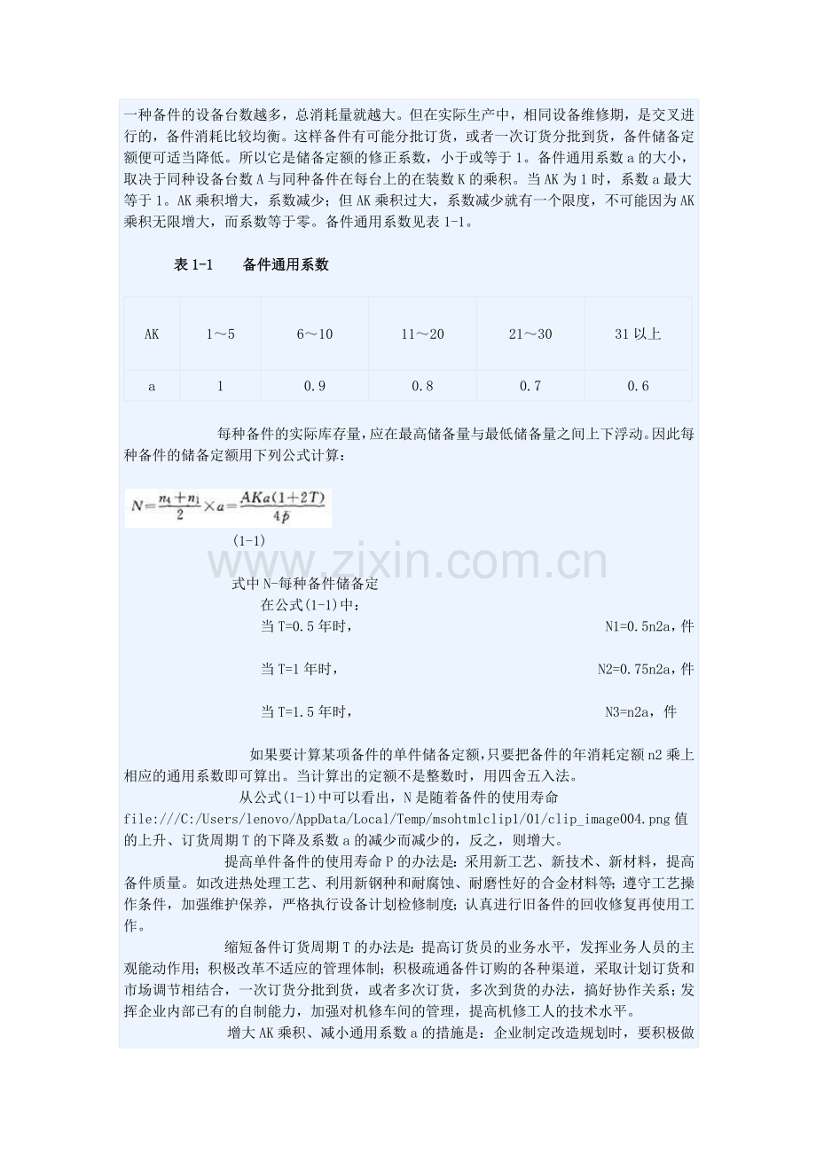 备件储备定额的概念与确定.doc_第2页