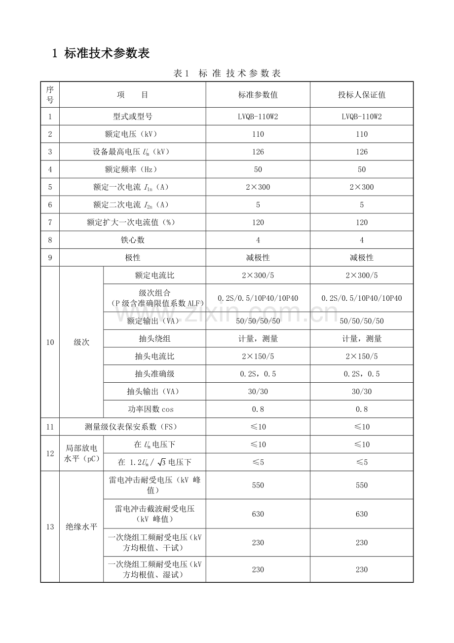 延气2井及延128井区110kV变电站电流互感器技术协议(1).doc_第2页