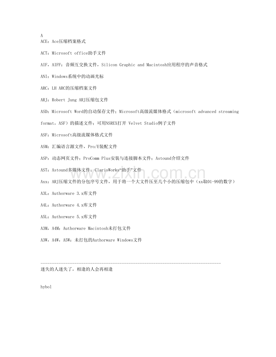 扩展名大全.doc_第1页