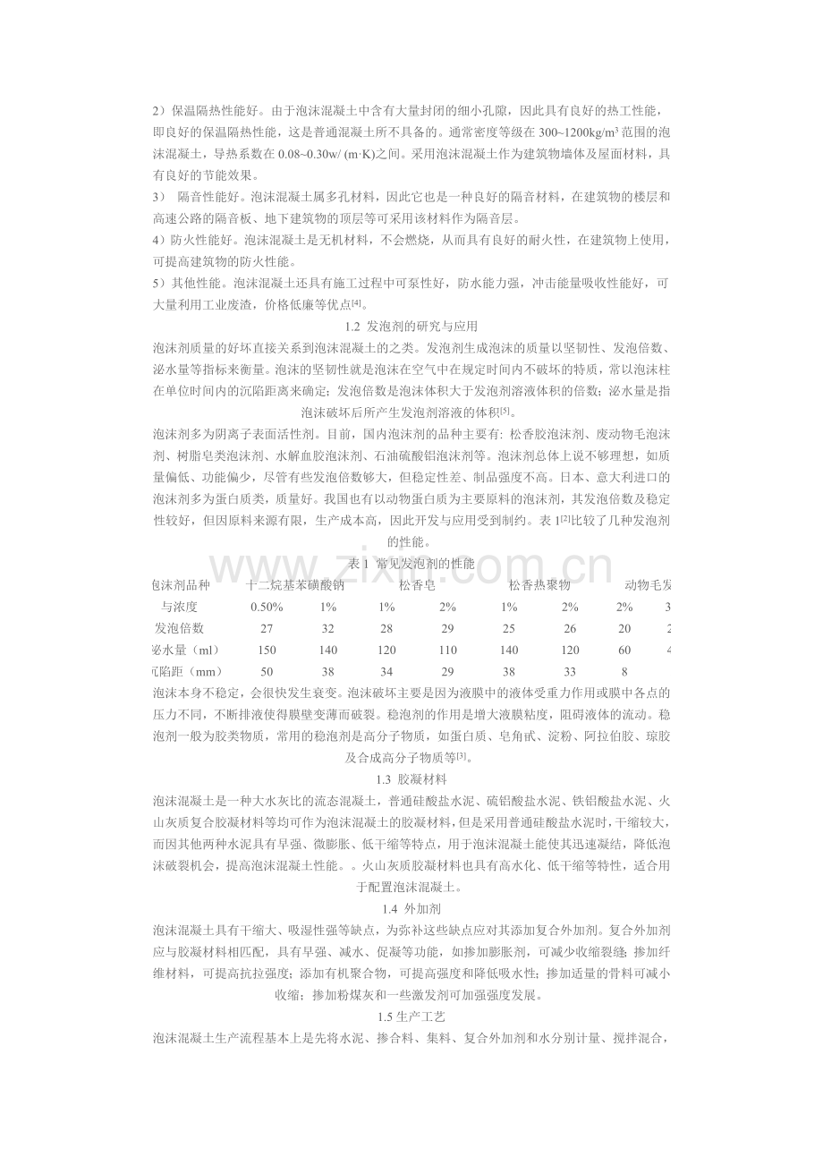 泡沫混凝土的研究及常见问题分析与对策.docx_第2页
