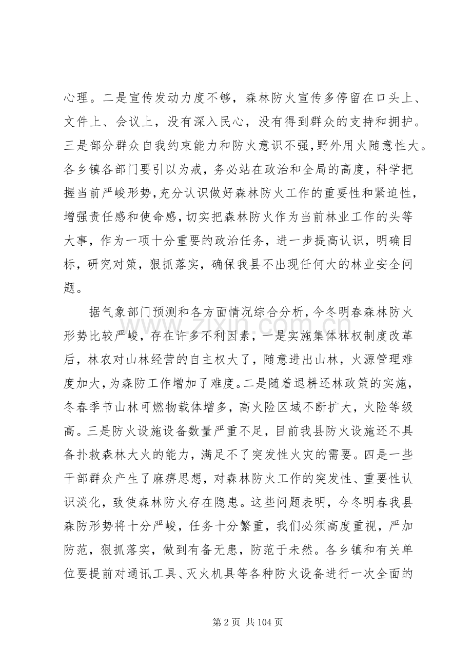 副县长在全县森林防火工作会议上的讲话发言_1.docx_第2页