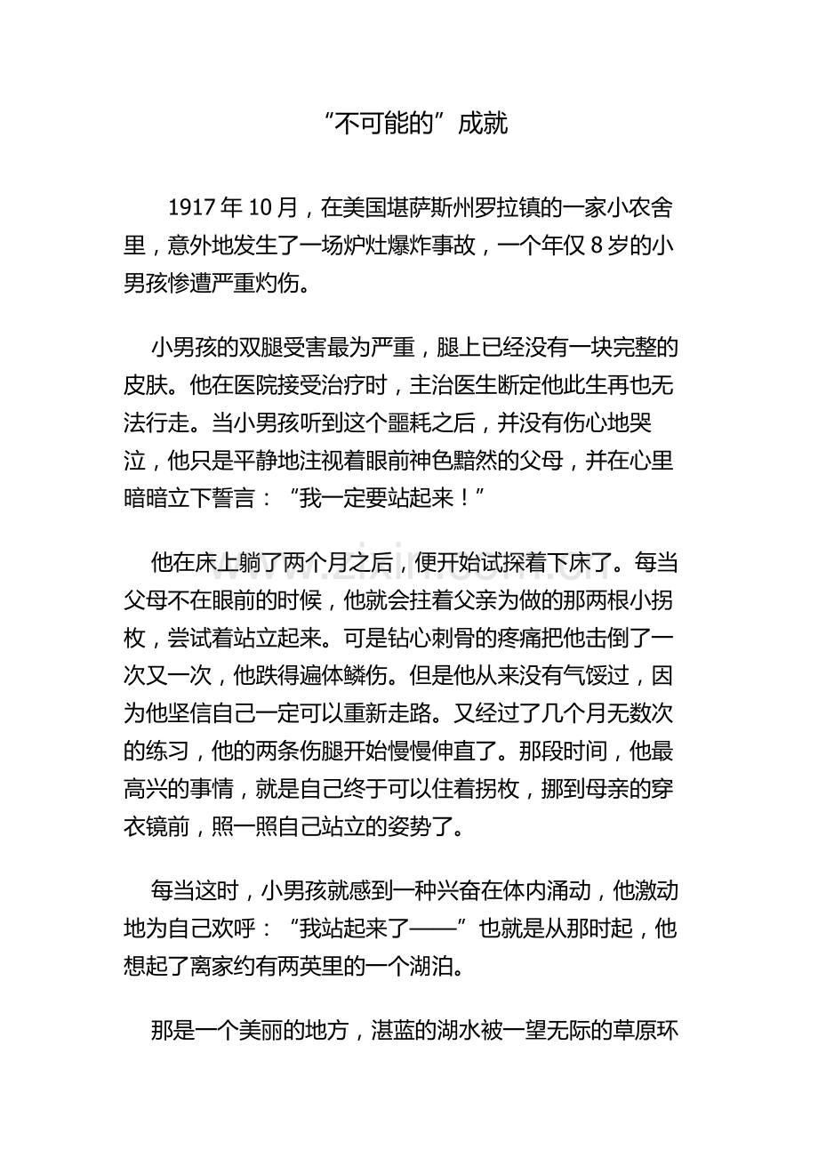 “不可能的”成就（品社）.doc_第1页