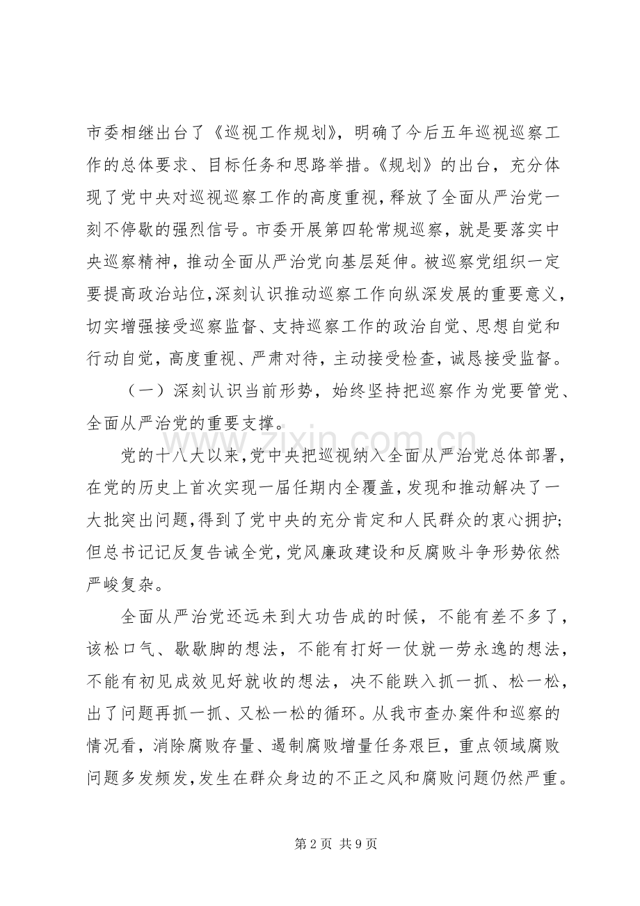 在20XX年巡察工作动员大会上的讲话发言稿.docx_第2页