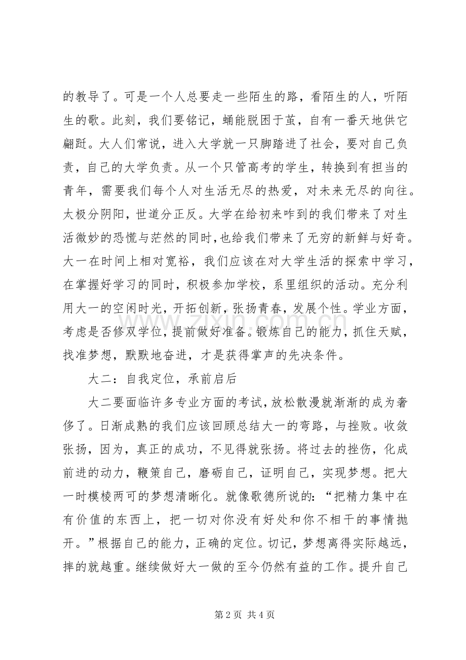 《我的大学生活规划》演讲稿(2).docx_第2页