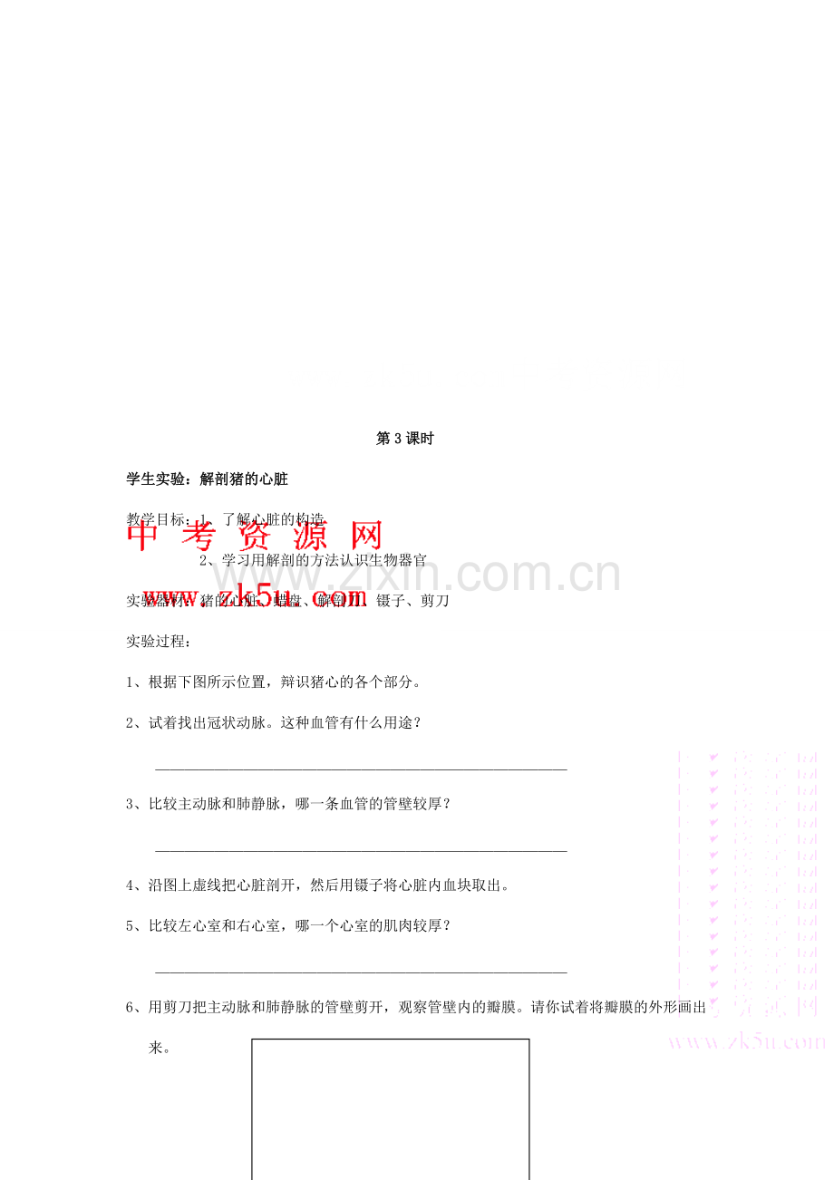 九年级科学上：第4章第3节 体内物质的运输教案浙教版.doc_第2页