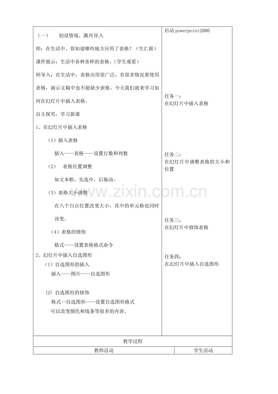 山东省烟台20中中学初中信息技术 《制作演示文稿》教案（3）.doc_第2页